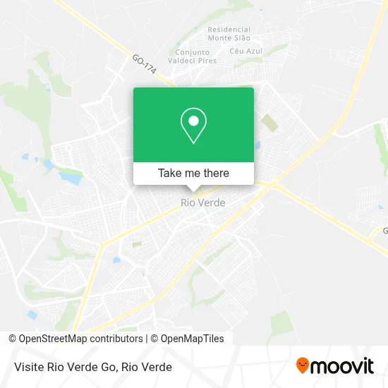 Visite Rio Verde Go map