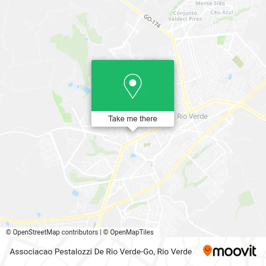 Associacao Pestalozzi De Rio Verde-Go map