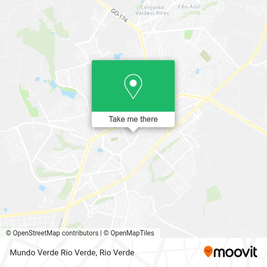 Mundo Verde Rio Verde map