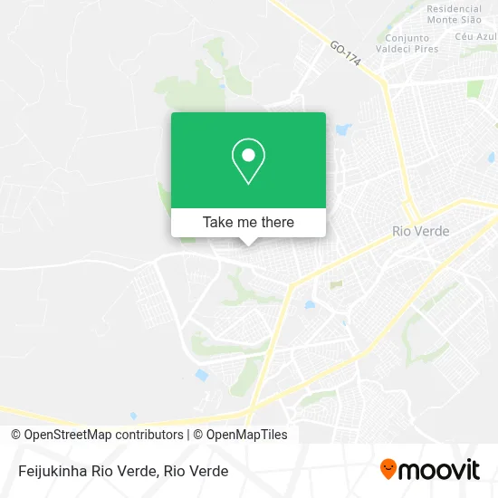 Feijukinha Rio Verde map
