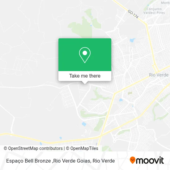 Espaço Bell Bronze ,Rio Verde Goias map