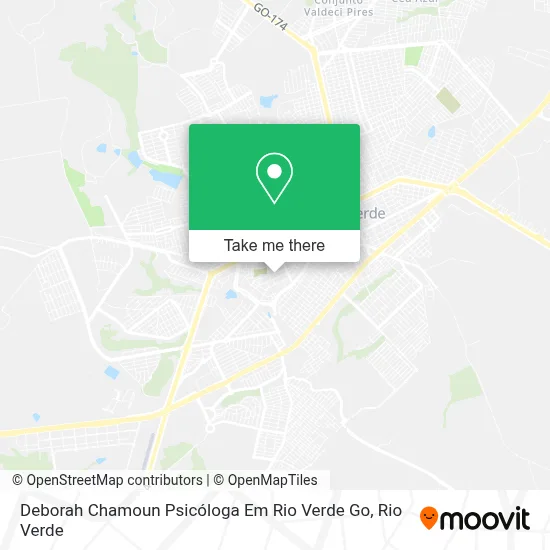 Deborah Chamoun Psicóloga Em Rio Verde Go map