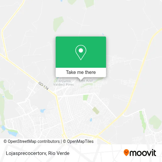 Lojasprecocertorv map