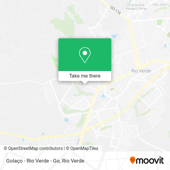 Golaço - Rio Verde - Go map