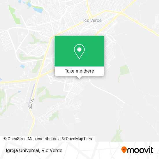 Igreja Universal map