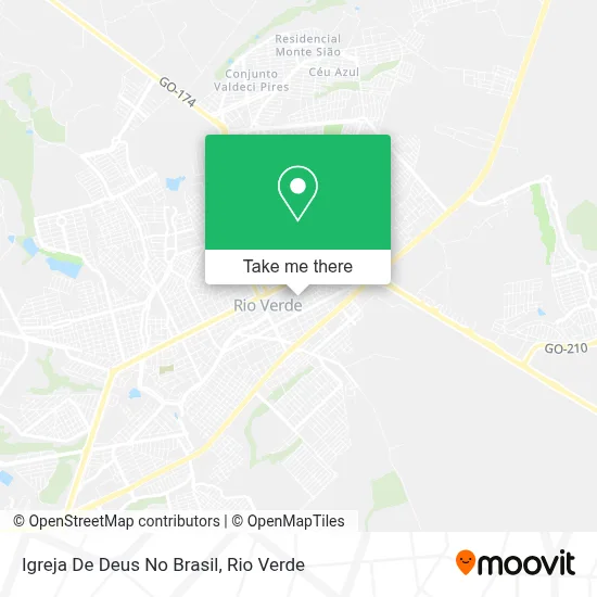 Igreja De Deus No Brasil map