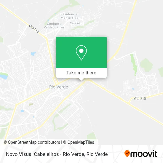 Novo Visual Cabeleliros - Rio Verde map