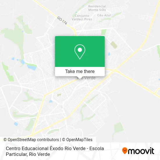 Centro Educacional Êxodo Rio Verde - Escola Particular map