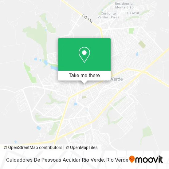 Cuidadores De Pessoas Acuidar Rio Verde map