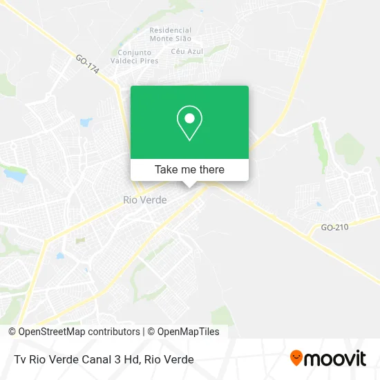 Tv Rio Verde Canal 3 Hd map