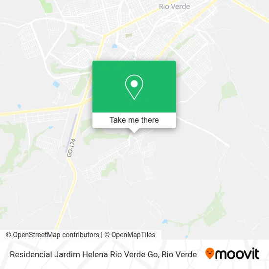 Residencial Jardim Helena Rio Verde Go map
