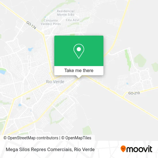 Mega Silos Repres Comerciais map