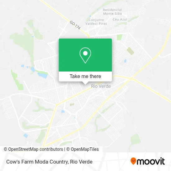 Cow's Farm Moda Country map