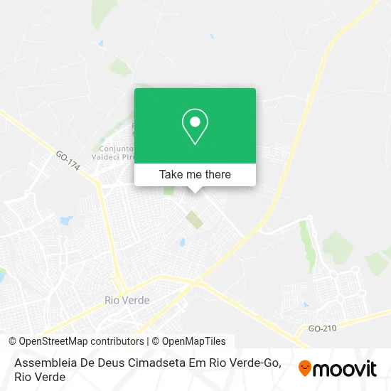 Assembleia De Deus Cimadseta Em Rio Verde-Go map