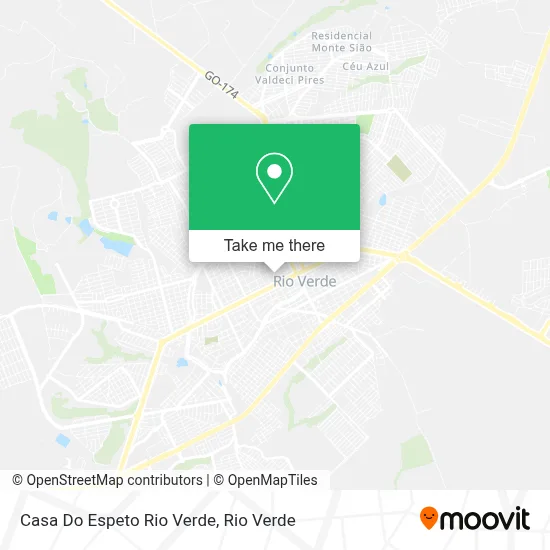 Casa Do Espeto Rio Verde map