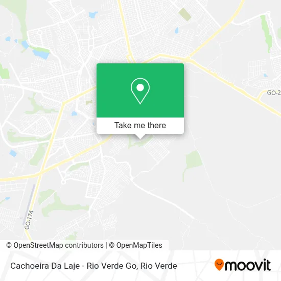 Cachoeira Da Laje - Rio Verde Go map