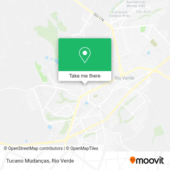 Tucano Mudanças map