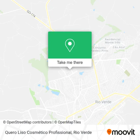 Quero Liso Cosmético Profissional map