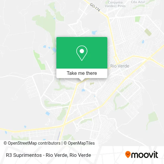 R3 Suprimentos - Rio Verde map