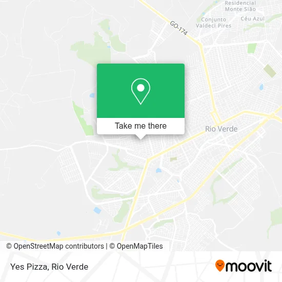 Yes Pizza map