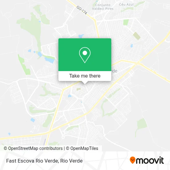Fast Escova Rio Verde map