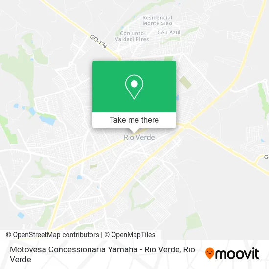 Motovesa Concessionária Yamaha - Rio Verde map