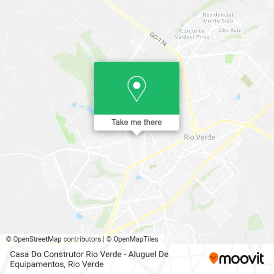 Casa Do Construtor Rio Verde - Aluguel De Equipamentos map