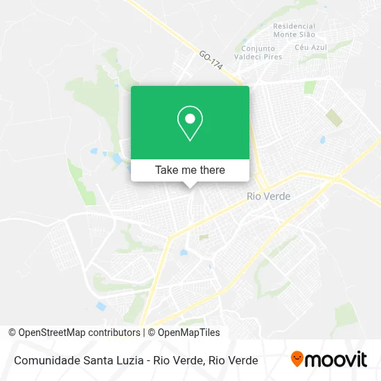 Comunidade Santa Luzia -  Rio Verde map