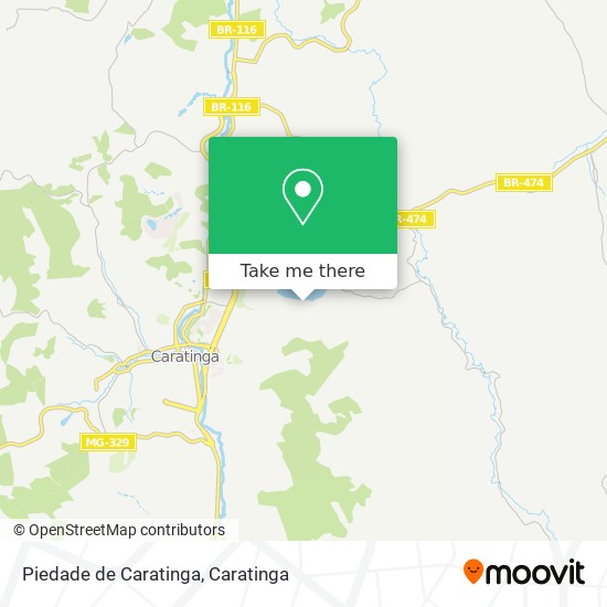 Piedade de Caratinga map