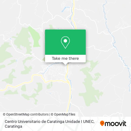 Centro Universitario de Caratinga Unidade I UNEC map