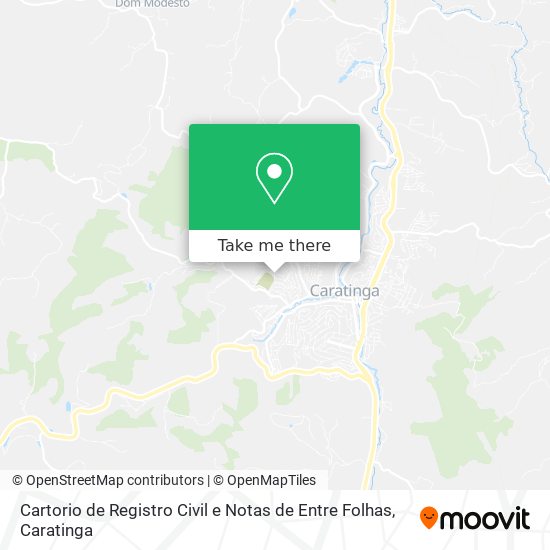 Cartorio de Registro Civil e Notas de Entre Folhas map