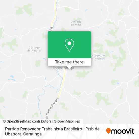 Mapa Partido Renovador Trabalhista Brasileiro - Prtb de Ubapora