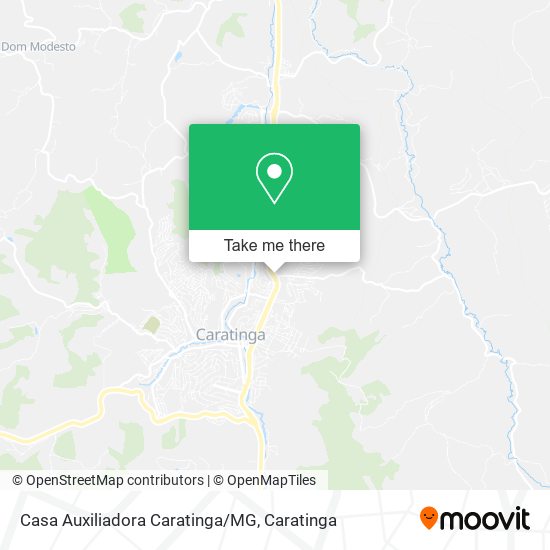 Mapa Casa Auxiliadora Caratinga/MG