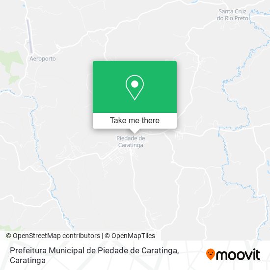 Mapa Prefeitura Municipal de Piedade de Caratinga