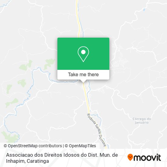 Associacao dos Direitos Idosos do Dist. Mun. de Inhapim map