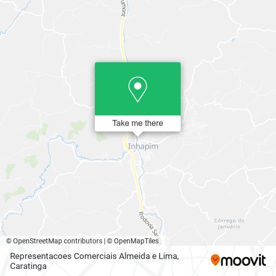 Mapa Representacoes Comerciais Almeida e Lima