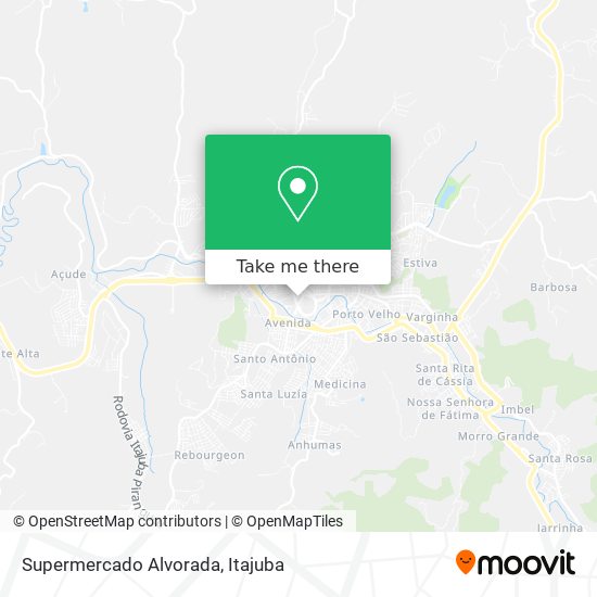 Mapa Supermercado Alvorada