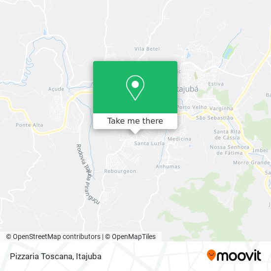 Pizzaria Toscana map