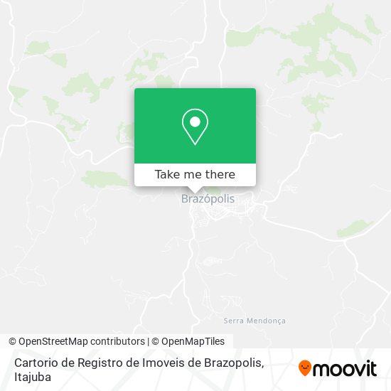 Mapa Cartorio de Registro de Imoveis de Brazopolis