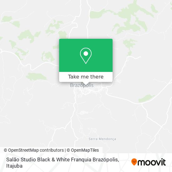 Salão Studio Black & White Franquia Brazópolis map