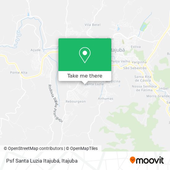 Psf Santa Luzia Itajubá map