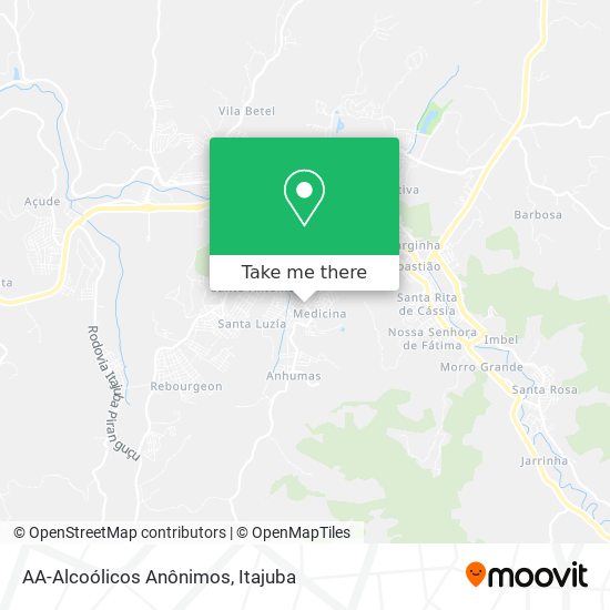 AA-Alcoólicos Anônimos map