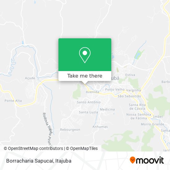 Borracharia Sapucaí map