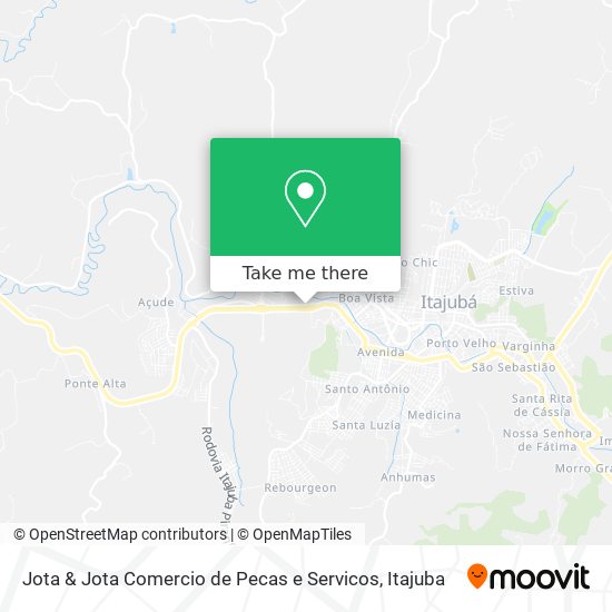 Mapa Jota & Jota Comercio de Pecas e Servicos