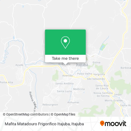 Mafita Matadouro Frigorifico Itajuba map