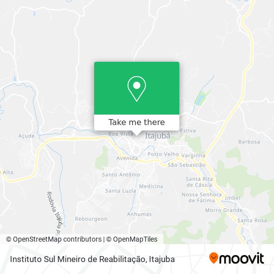 Instituto Sul Mineiro de Reabilitação map