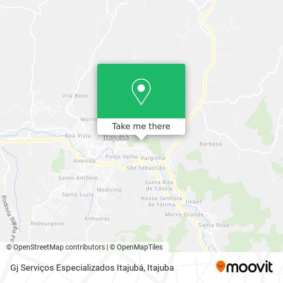 Mapa Gj Serviços Especializados Itajubá