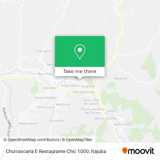 Mapa Churrascaria E Restaurante Chic 1000