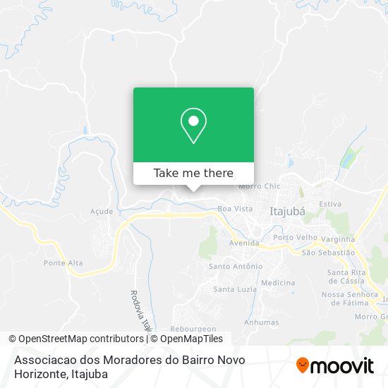 Associacao dos Moradores do Bairro Novo Horizonte map
