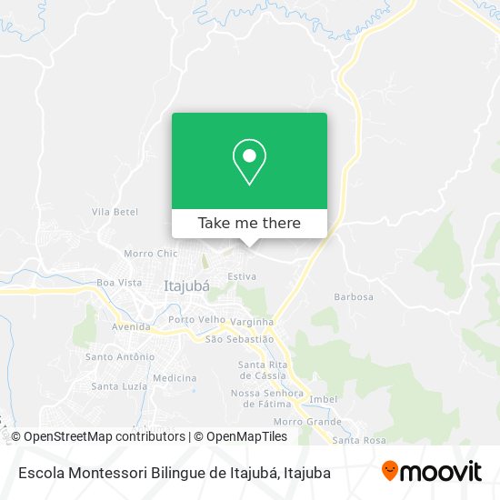 Mapa Escola Montessori Bilingue de Itajubá